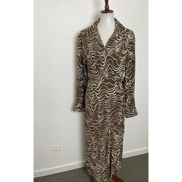 & Other Stories Dress Wrap Maxi Multicolor Print - Picture 1 of 16